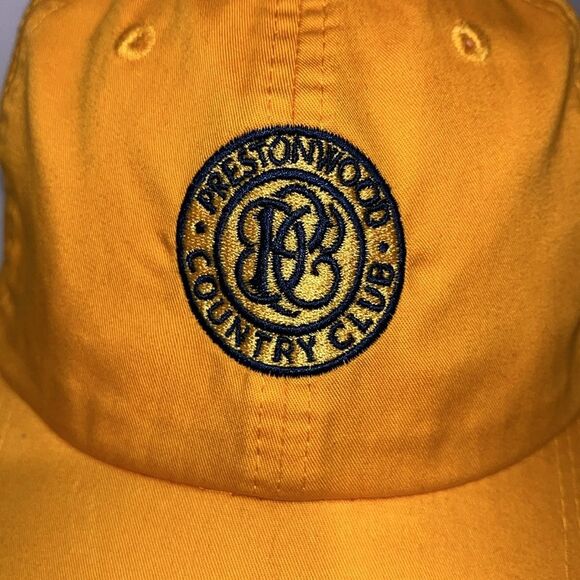 Prestonwood Country Club Pittsburgh Steelers Colors Golf Hat Cap NEW NWOT Gold - Picture 2 of 6